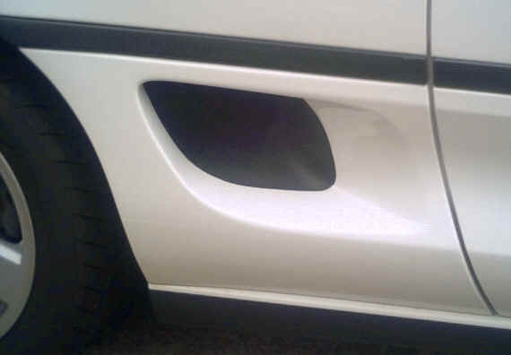 Modified side air intakes